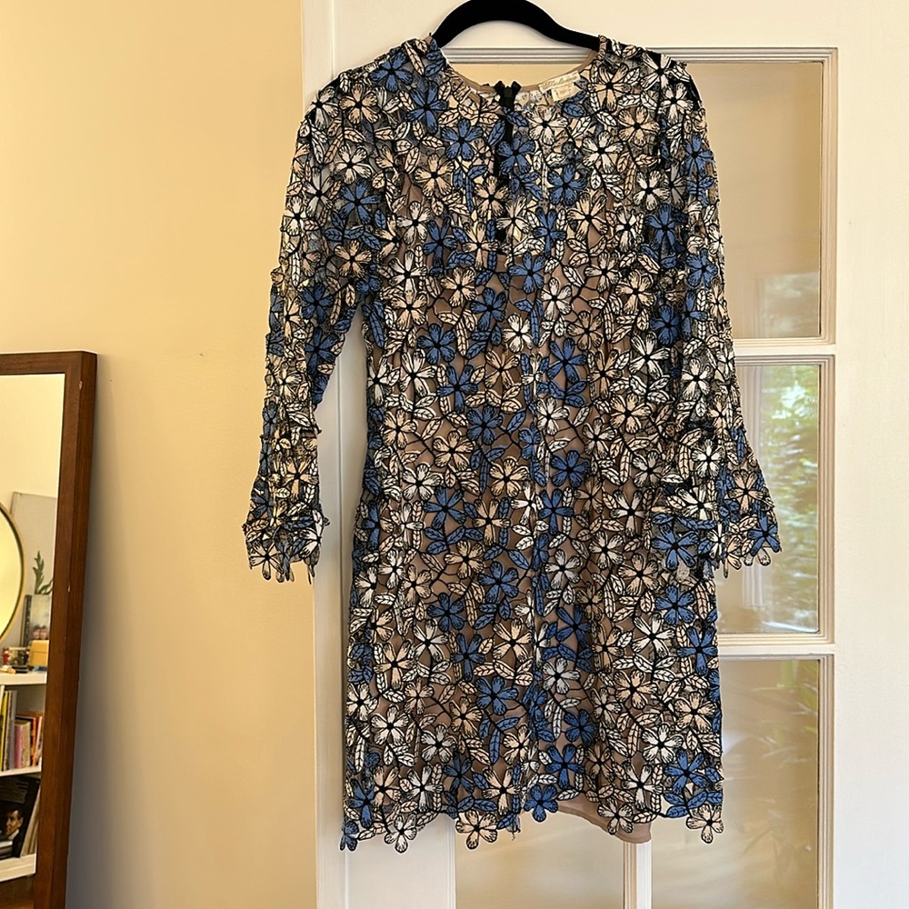 Shoshanna lace flower dress